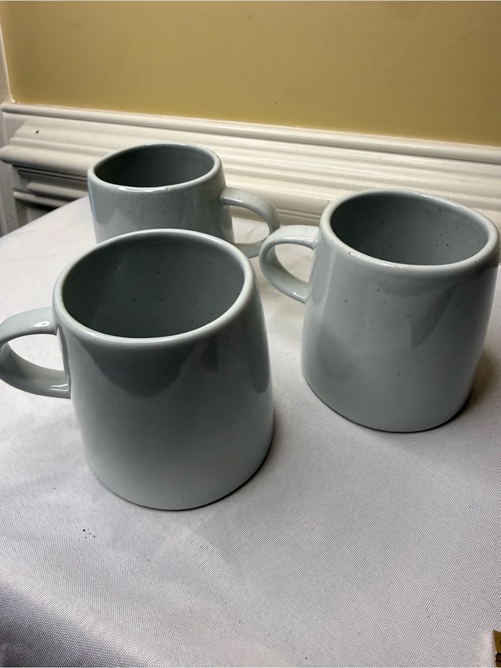 Set of 3 West Elm Speckled Coffee Mugs by Aaron Probyn